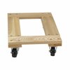 Vestil Tan Hardwood Dolly-Open Deck 900 lb Capacity Non-Marking 16 x 24 HDOF-1624-9-NM